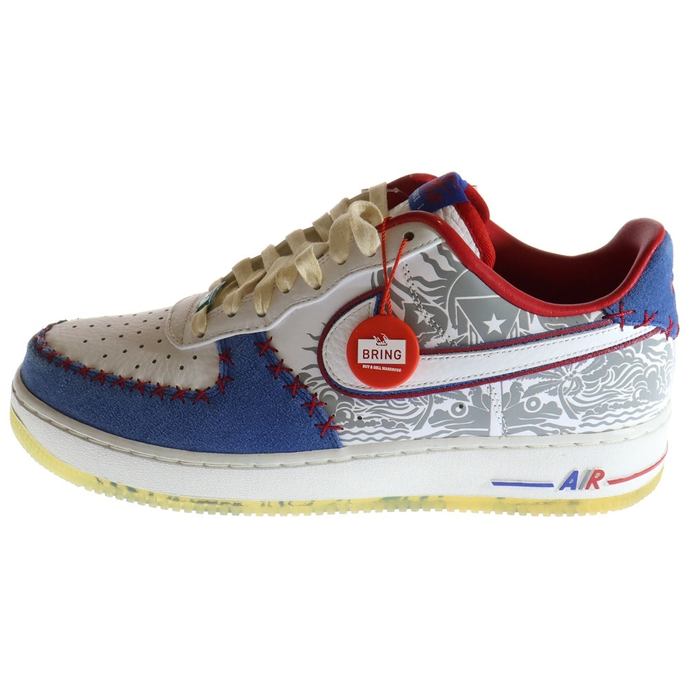 NIKE(ナイキ) 【観賞用 2013年製】 AIR FORCE 1 LOW PRM PUERTORICO エアフォース1 プエルトリコ ローカットスニーカー マルチカラー US10.5/28.5cm 579941-100