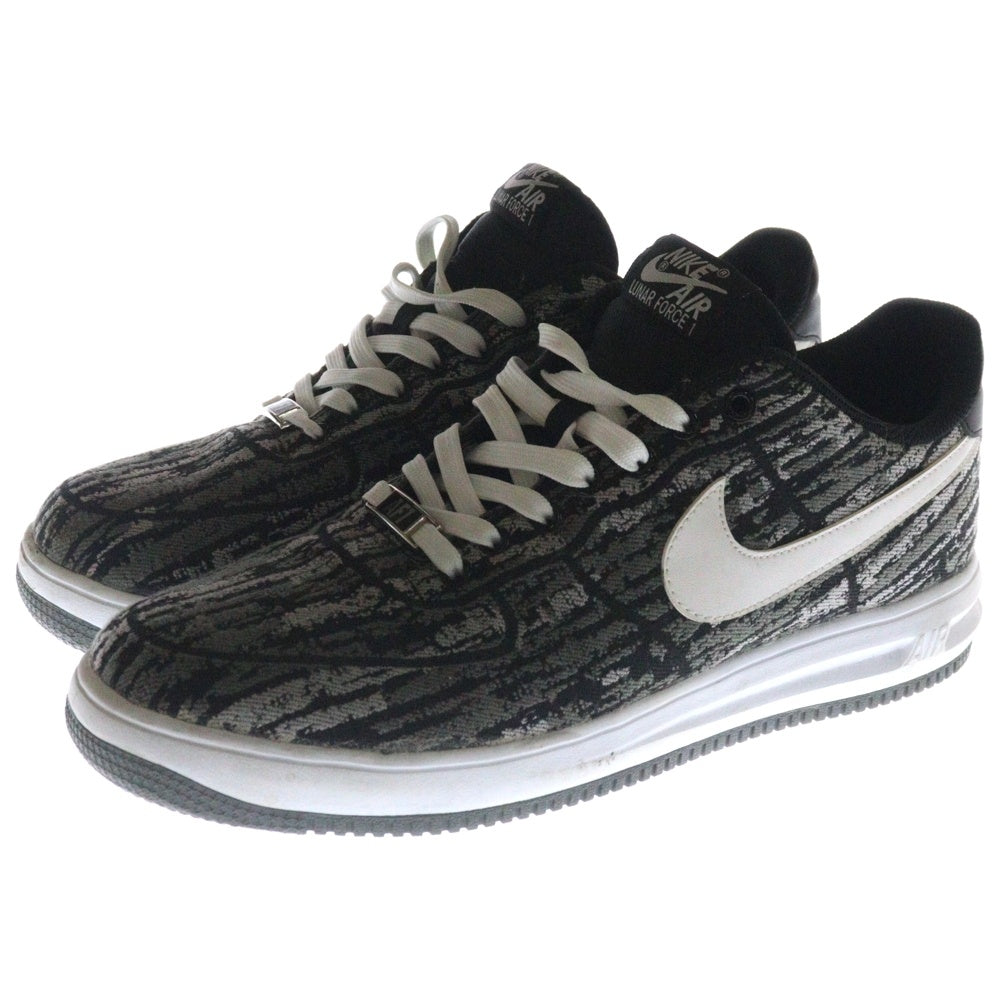 NIKE(ナイキ) 【観賞用 2014年製】 LUNAR FORCE 1 14 JACQ QS ルナフォース1 ジャガード ローカットスニーカー グレー US10.5/28.5cm 715733-001