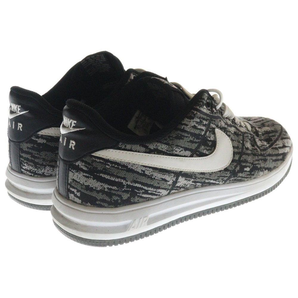 NIKE(ナイキ) 【観賞用 2014年製】 LUNAR FORCE 1 14 JACQ QS ルナフォース1 ジャガード ローカットスニーカー グレー US10.5/28.5cm 715733-001