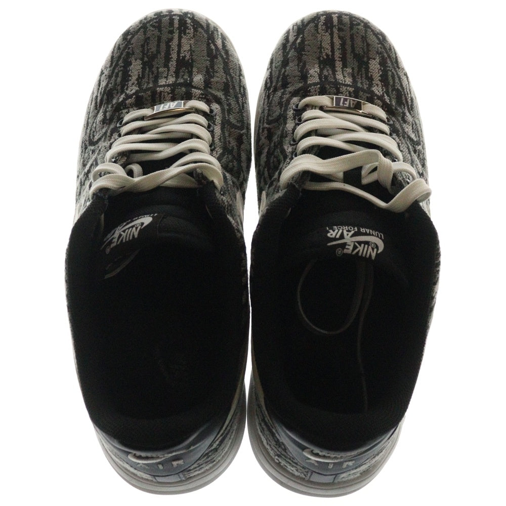 NIKE(ナイキ) 【観賞用 2014年製】 LUNAR FORCE 1 14 JACQ QS ルナフォース1 ジャガード ローカットスニーカー グレー US10.5/28.5cm 715733-001