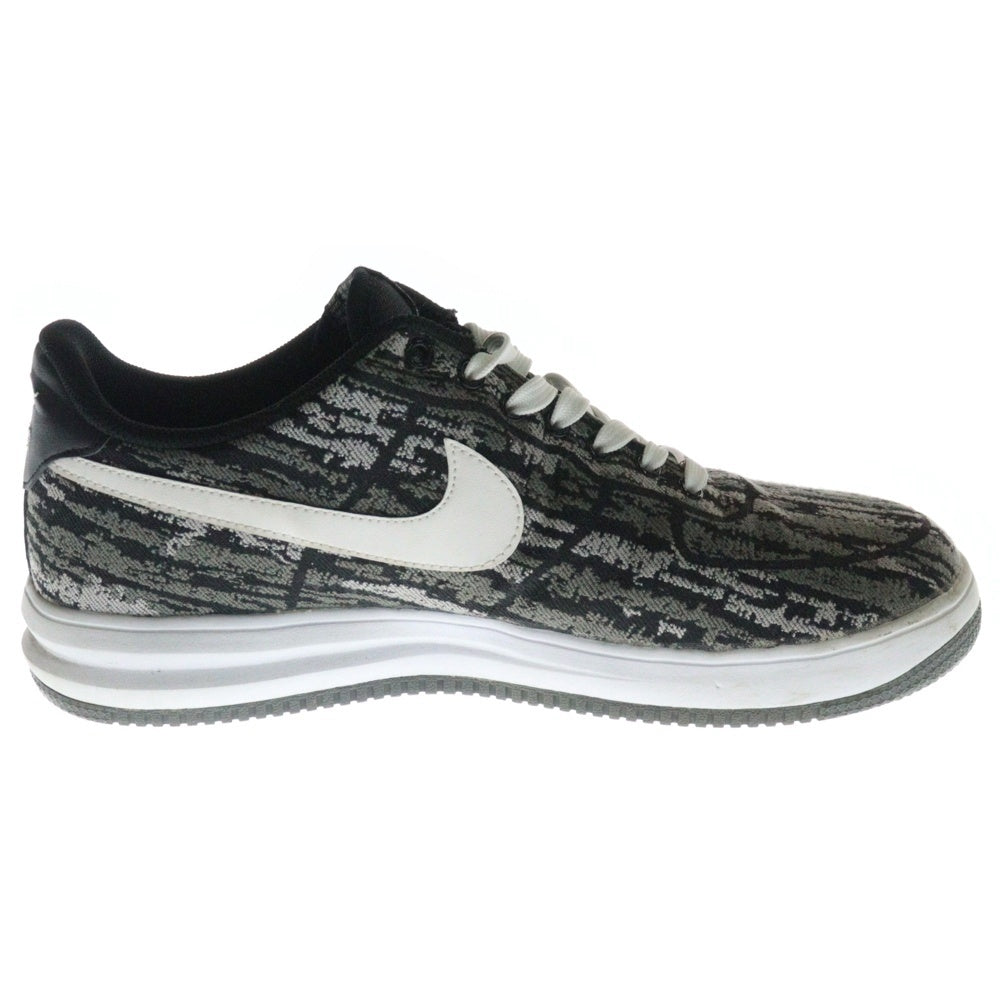 NIKE(ナイキ) 【観賞用 2014年製】 LUNAR FORCE 1 14 JACQ QS ルナフォース1 ジャガード ローカットスニーカー グレー US10.5/28.5cm 715733-001