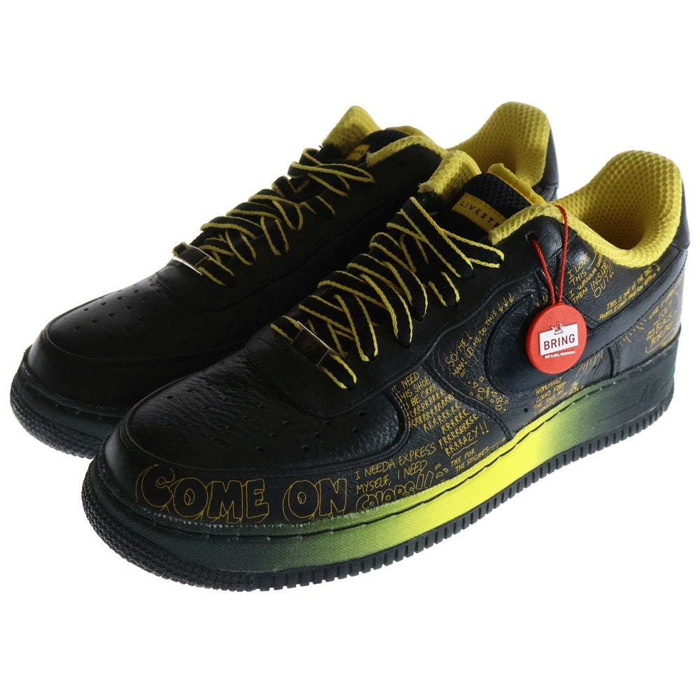 NIKE(ナイキ) 【観賞用 2009年製】 ×BUSY P AIR FORCE 1 LOW LIVESTRONG ビジー P エアフォース1 ライブストロング ローカットスニーカー US11/29cm 378367-001