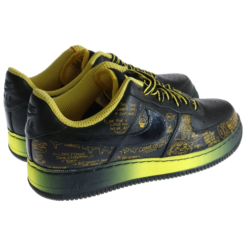 NIKE(ナイキ) 【観賞用 2009年製】 ×BUSY P AIR FORCE 1 LOW LIVESTRONG ビジー P エアフォース1 ライブストロング ローカットスニーカー US11/29cm 378367-001