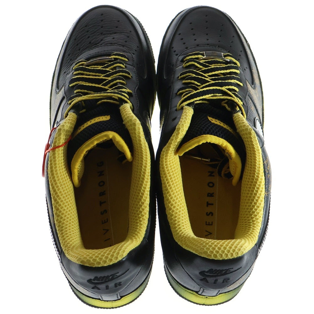 NIKE(ナイキ) 【観賞用 2009年製】 ×BUSY P AIR FORCE 1 LOW LIVESTRONG ビジー P エアフォース1 ライブストロング ローカットスニーカー US11/29cm 378367-001