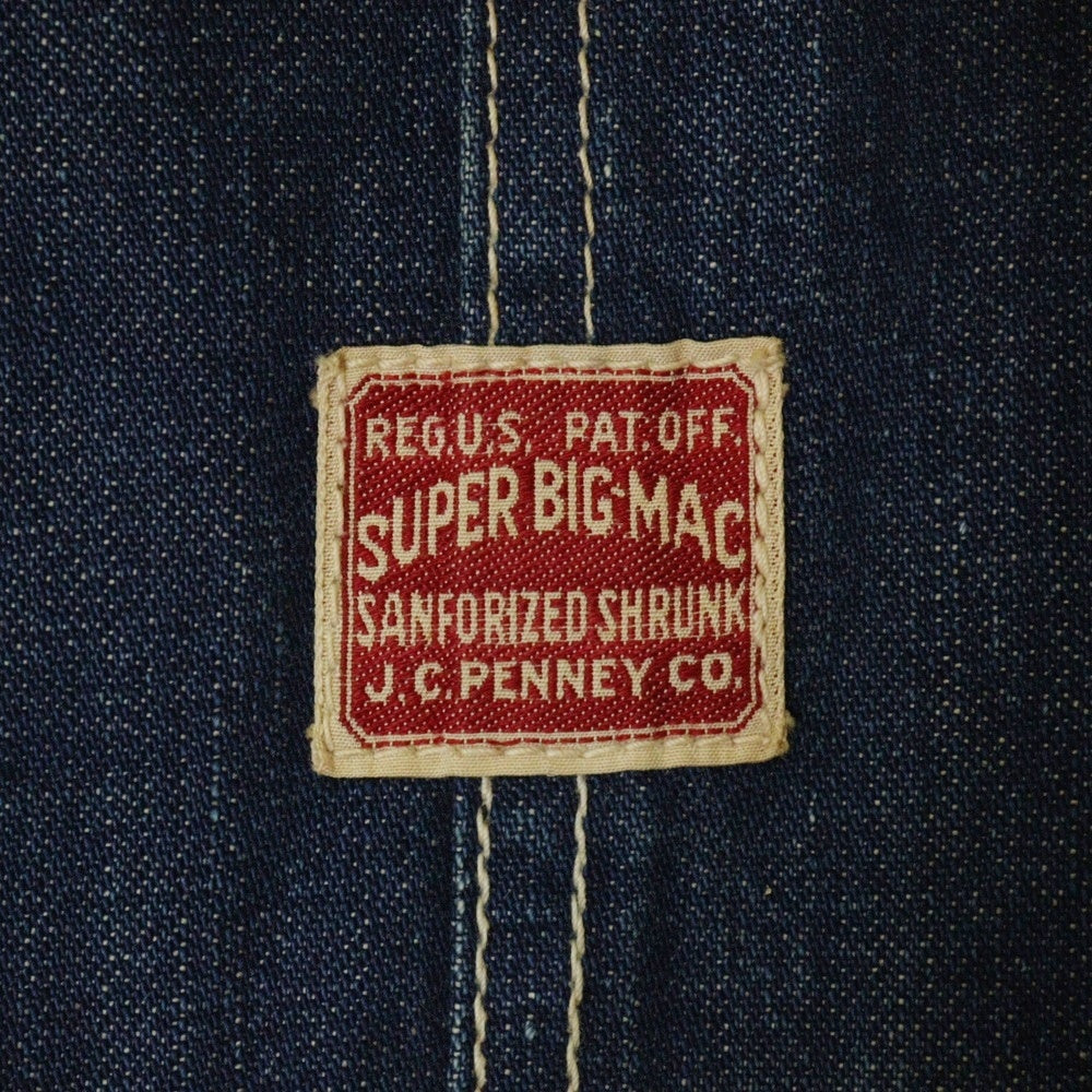 VINTAGE(ヴィンテージ) 40s VINTAGE J.C.PENNEY SUPER BIGMAC ヴィンテージ ジェーシーペニー スーパー ビッグマック ドーナッツボタン マルチポケット ペインタージャンプスーツ