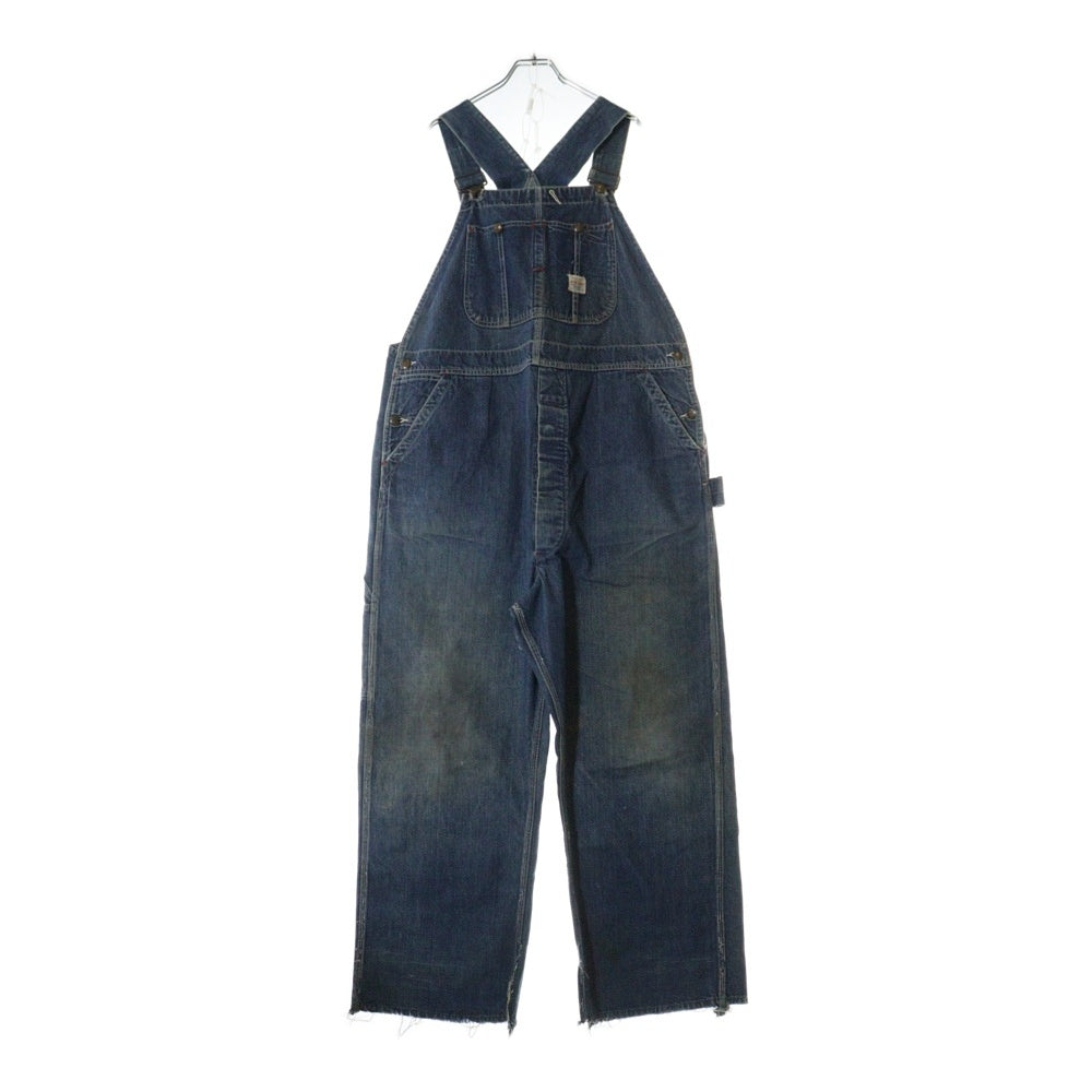 PAY DAY(ペイデイ) 40S VINTAGE J.C.PENNEY SUPER PAYDAY ヴィンテージ ジェーシーペニー スーパーペイデイ ロゴボタン マルチポケット ペインターワーク デニム オーバーオール