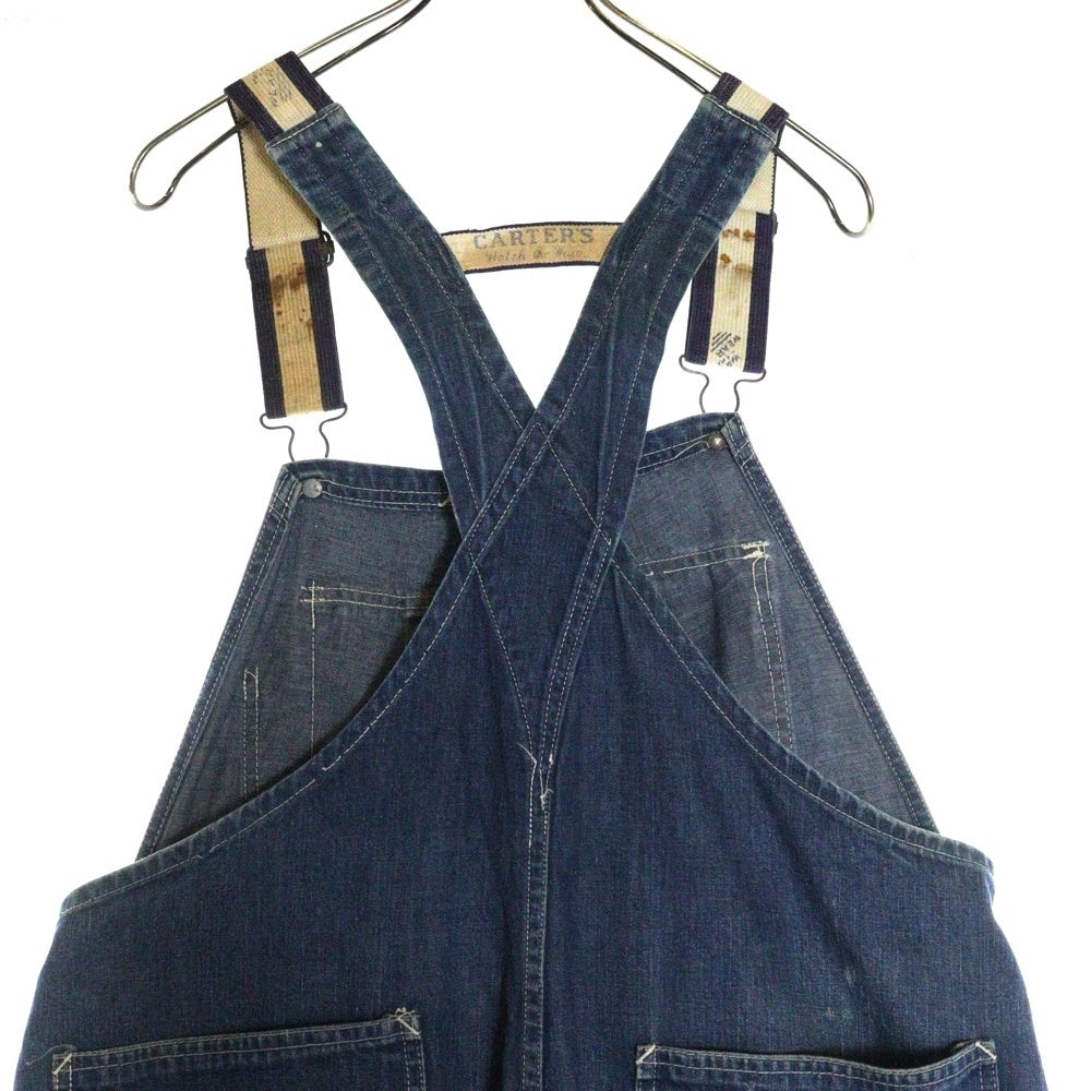 VINTAGE(ヴィンテージ) 60S VINTAGE CARTER'S ヴィンテージ カーターズ マルチポケット ブランドロゴボタン ペインターワーク デニム オーバーオール インディゴ