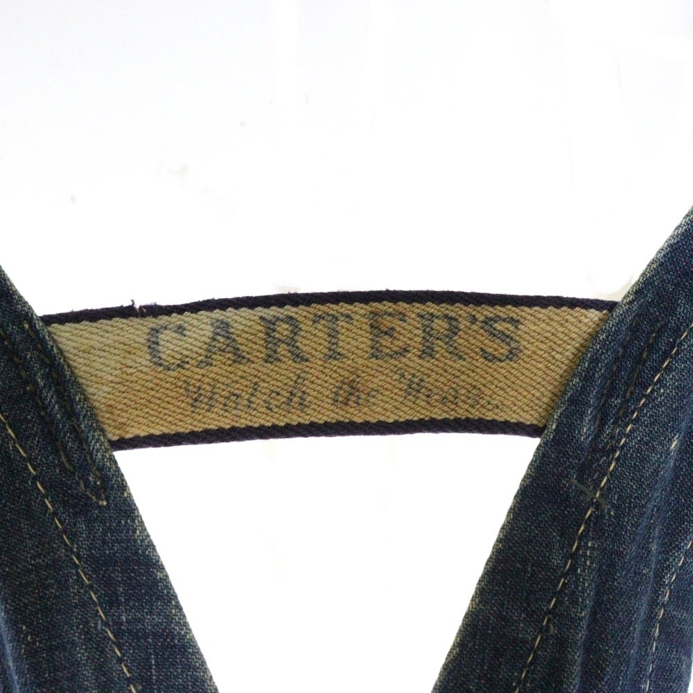 VINTAGE(ヴィンテージ) 60S VINTAGE CARTER'S ヴィンテージ カーターズ マルチポケット ブランドロゴボタン ペインターワーク デニム オーバーオール インディゴ