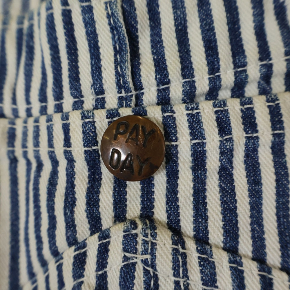 PAY DAY(ペイデイ) 50s VINTAGE J.C.PENNEY SUPER PAYDAY ヴィンテージ ジェーシーペニー スーパーペイデイ マルチポケット ストライプ ペインターワーク オーバーオール