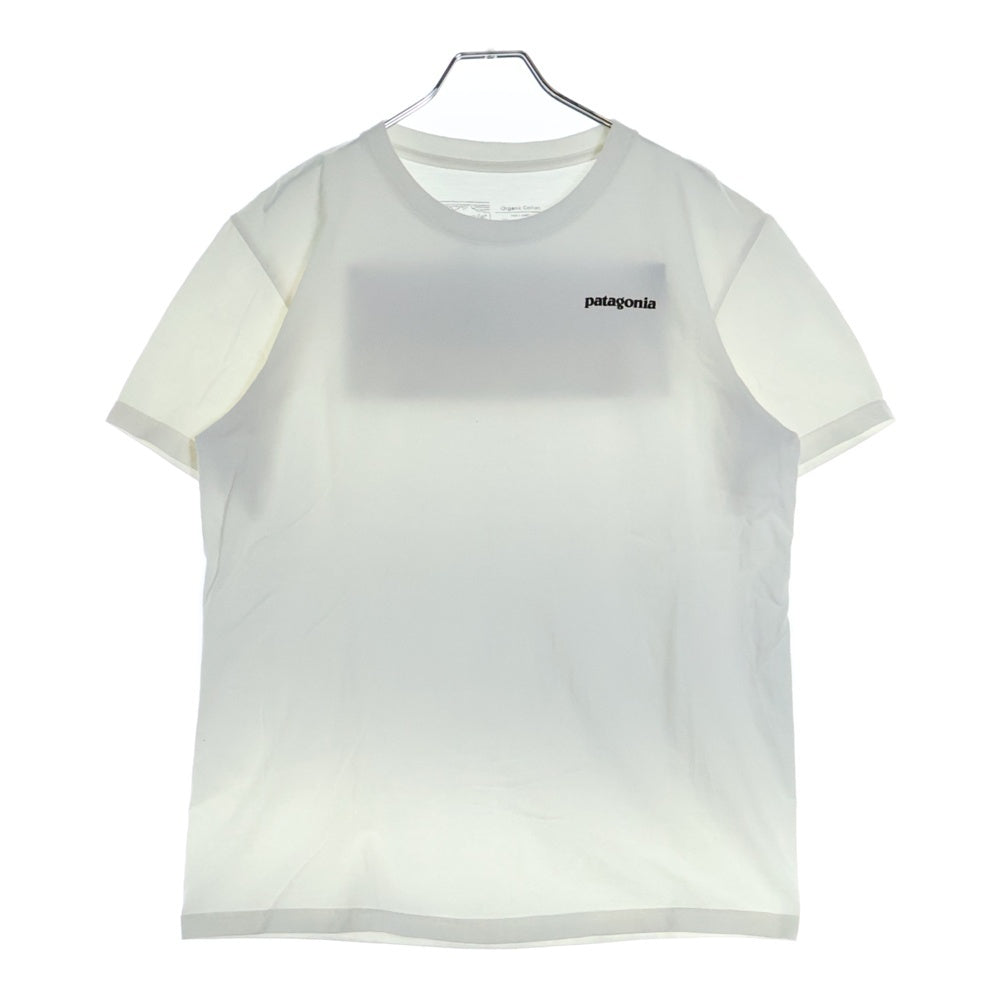 PATAGONIA(パタゴニア) SLIM FIT スリムフィット オーガニックコットン 両面プリント クルーネック 半袖Tシャツ カットソー ホワイト