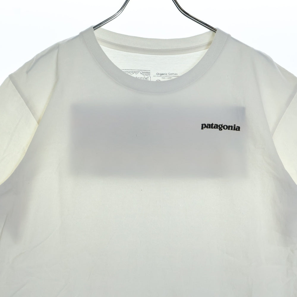PATAGONIA(パタゴニア) SLIM FIT スリムフィット オーガニックコットン 両面プリント クルーネック 半袖Tシャツ カットソー ホワイト