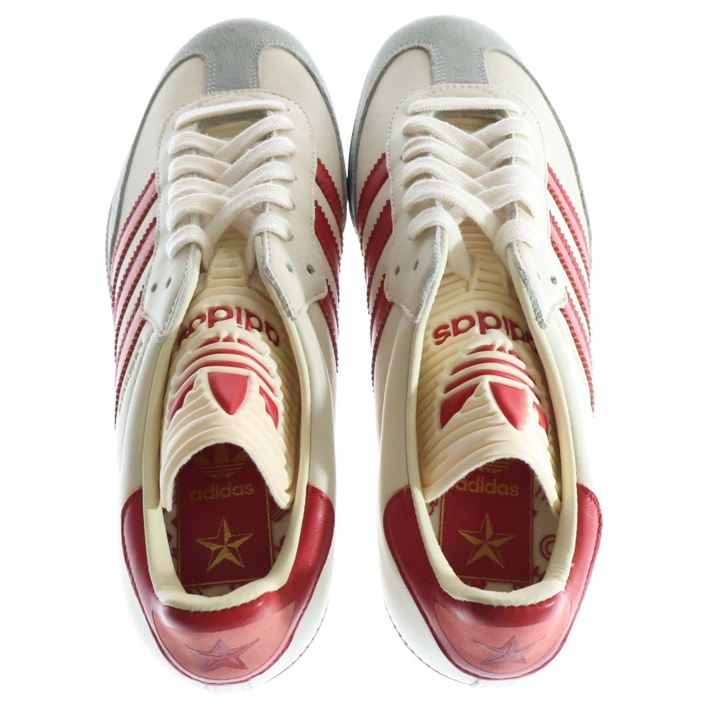 adidas(アディダス) SAMBA CLASSIC OG SCARLET GRANITE サンバ クラシック スカーレット グラナイト ローカットスニーカー レッド/ベージュ US8/26cm CQ2216
