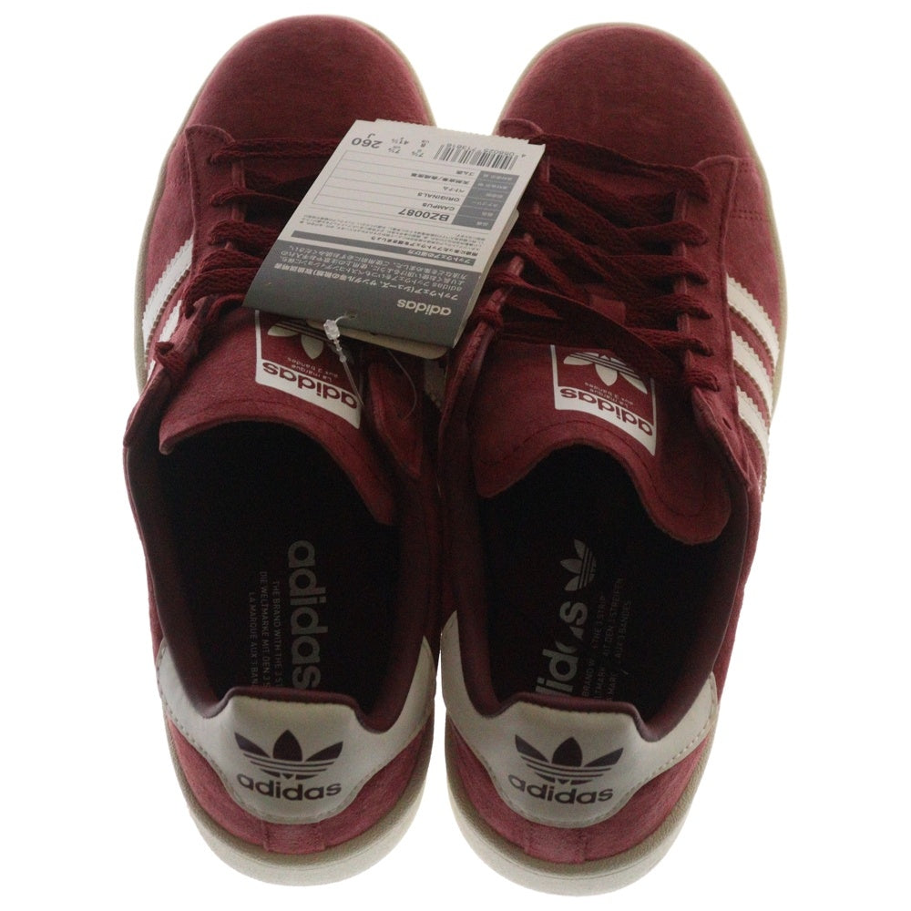 adidas(アディダス) CAMPUS 2 キャンパス ローカットスニーカー ボルドー US8/26cm BZ0087