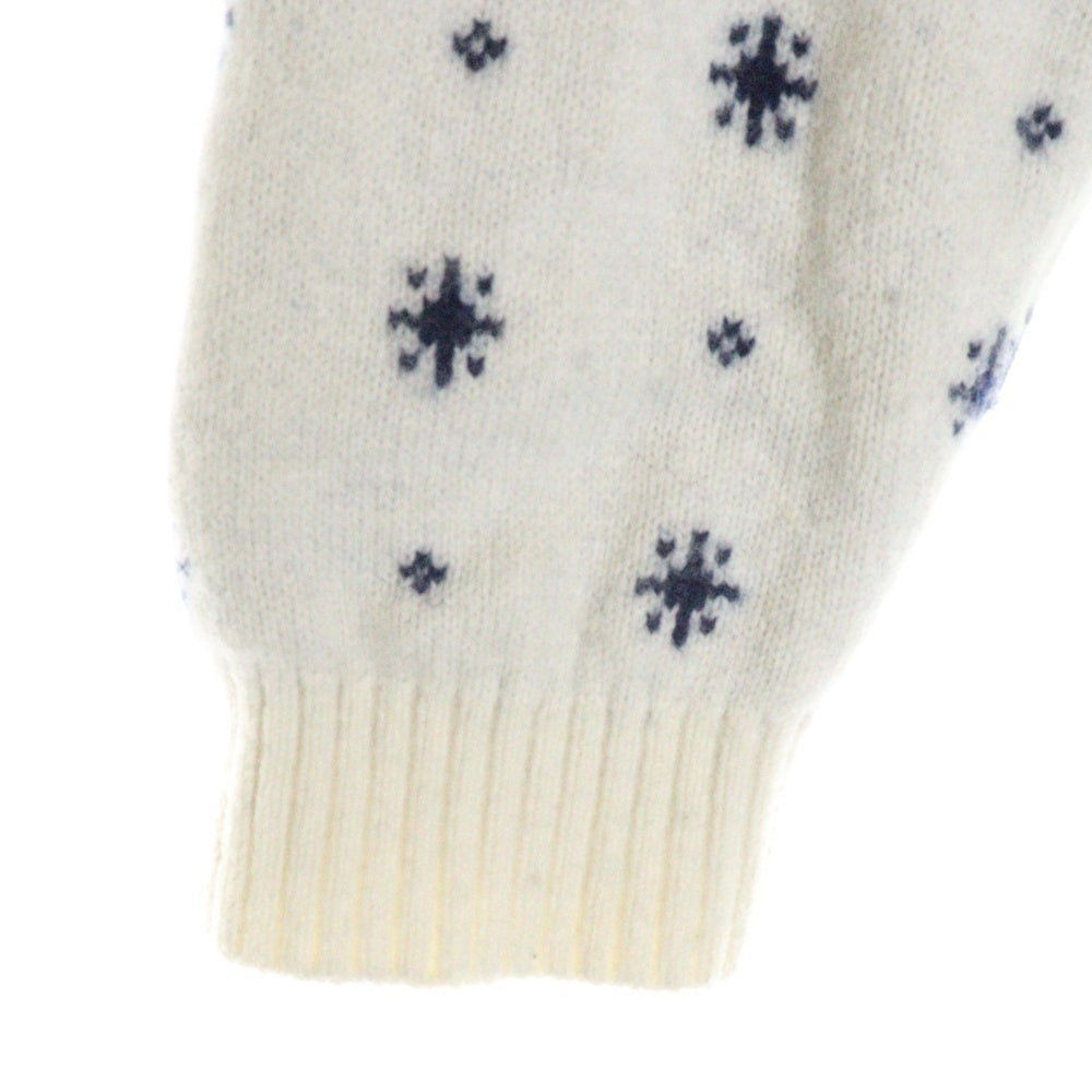 HUMAN MADE(ヒューマンメイド) 23AW POLAR BEAR JACQUARD KNIT SWEATER ポーラー ベア ジャガード ニット セーター ホワイト