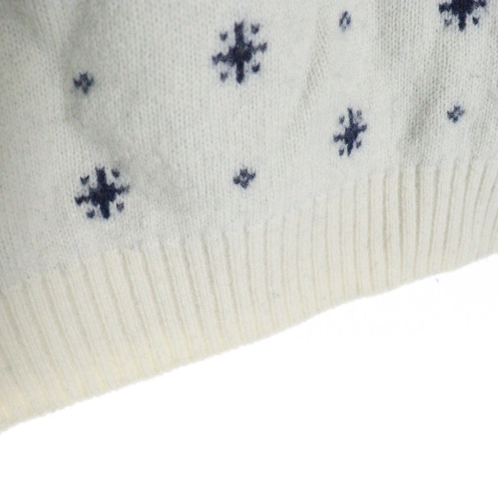 HUMAN MADE(ヒューマンメイド) 23AW POLAR BEAR JACQUARD KNIT SWEATER ポーラー ベア ジャガード ニット セーター ホワイト