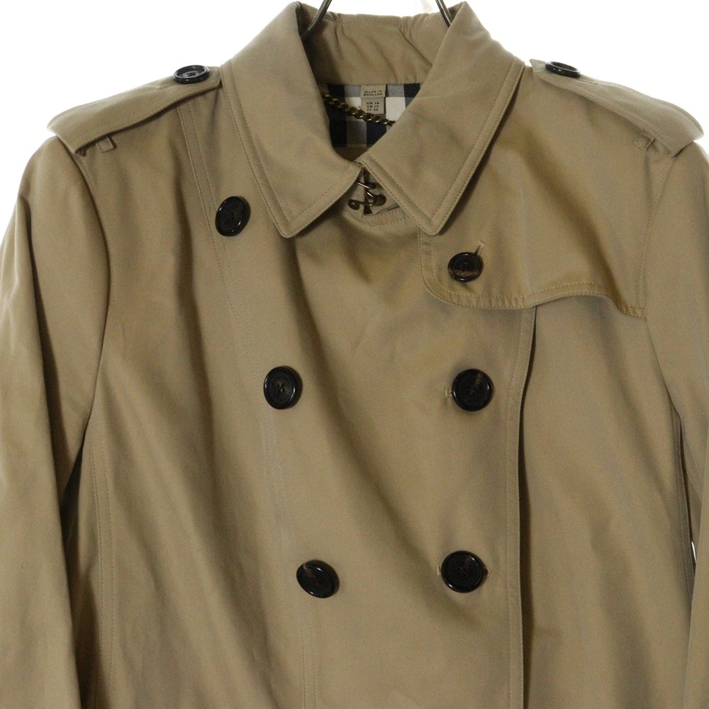 BURBERRY(バーバリー) ノバチェック ライニング ショート トレンチコート ベージュ 3900452