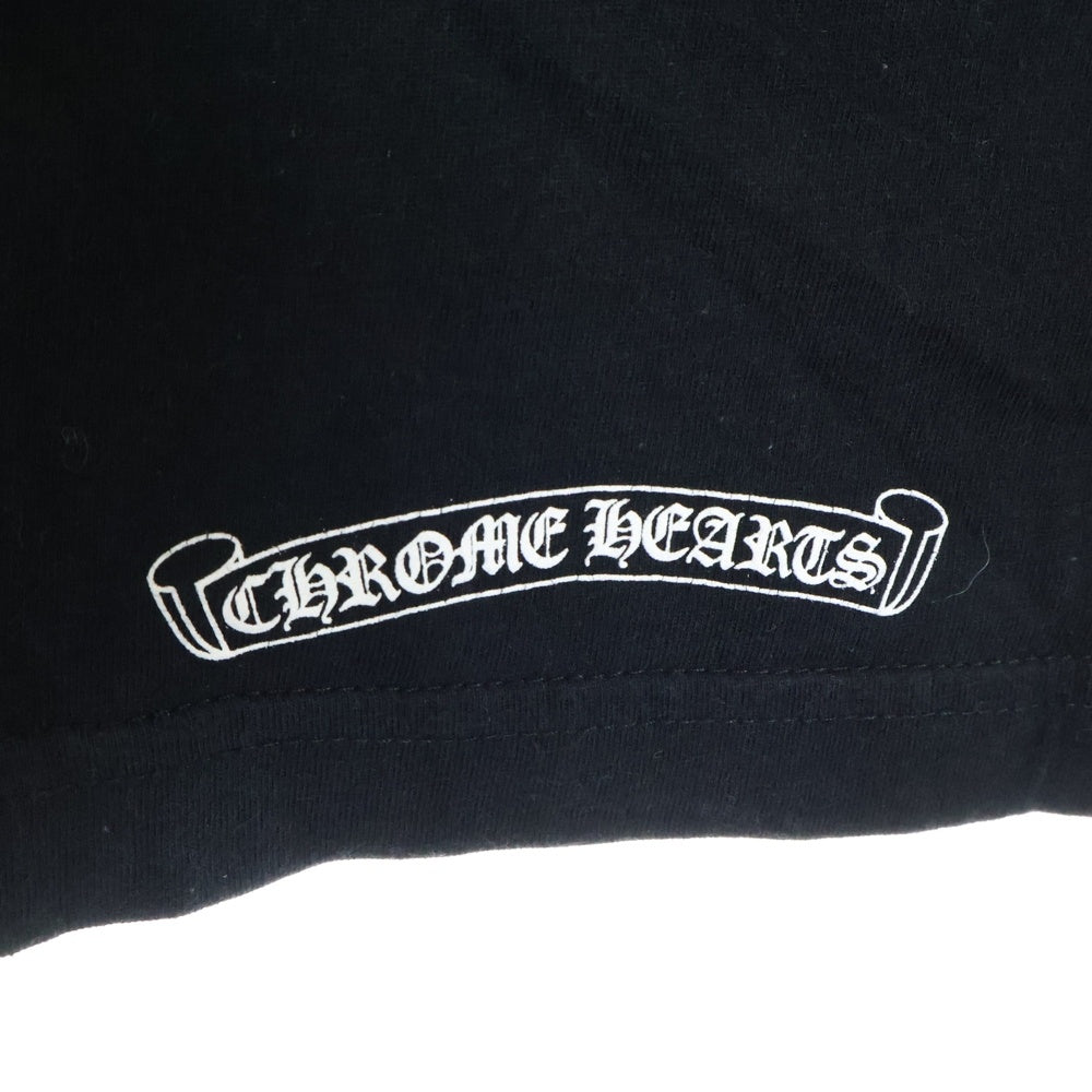 CHROME HEARTS(クロムハーツ) HORCESHOE TEE ホースシューロゴ クルーネック半袖ポケットTシャツ カットソー ブラック
