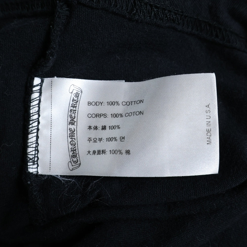 CHROME HEARTS(クロムハーツ) HORCESHOE TEE ホースシューロゴ クルーネック半袖ポケットTシャツ カットソー ブラック