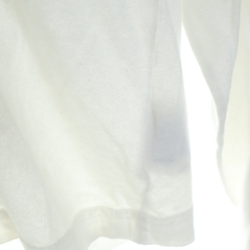 CHROME HEARTS(クロムハーツ) SCROLL LABEL TEE スクロール ラベル ロゴプリント クルーネック長袖ポケットTシャツ カットソー ホワイト