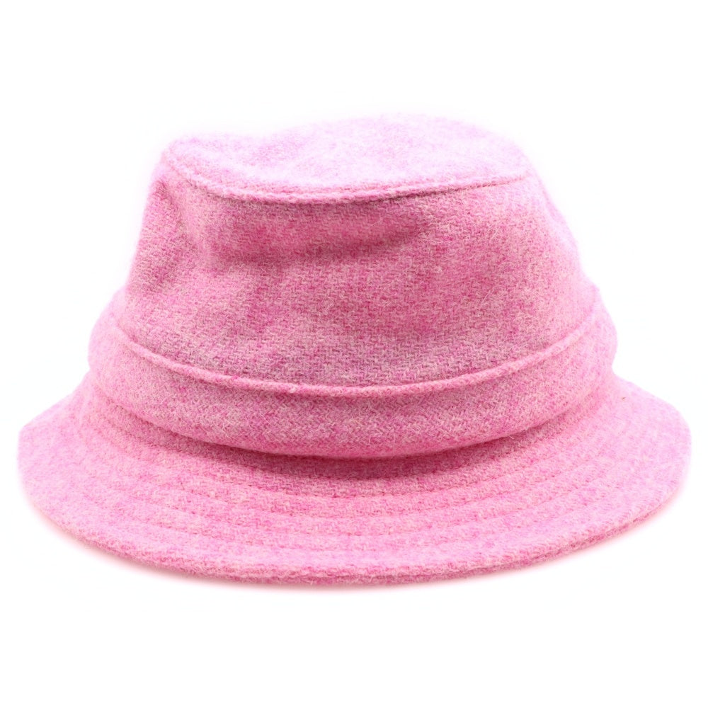 SUPREME(シュプリーム) 21AW Harris Tweed Classic Logo Crusher Hat ハリスツイード クラシックロゴ クラッシャーハット 帽子 ピンク