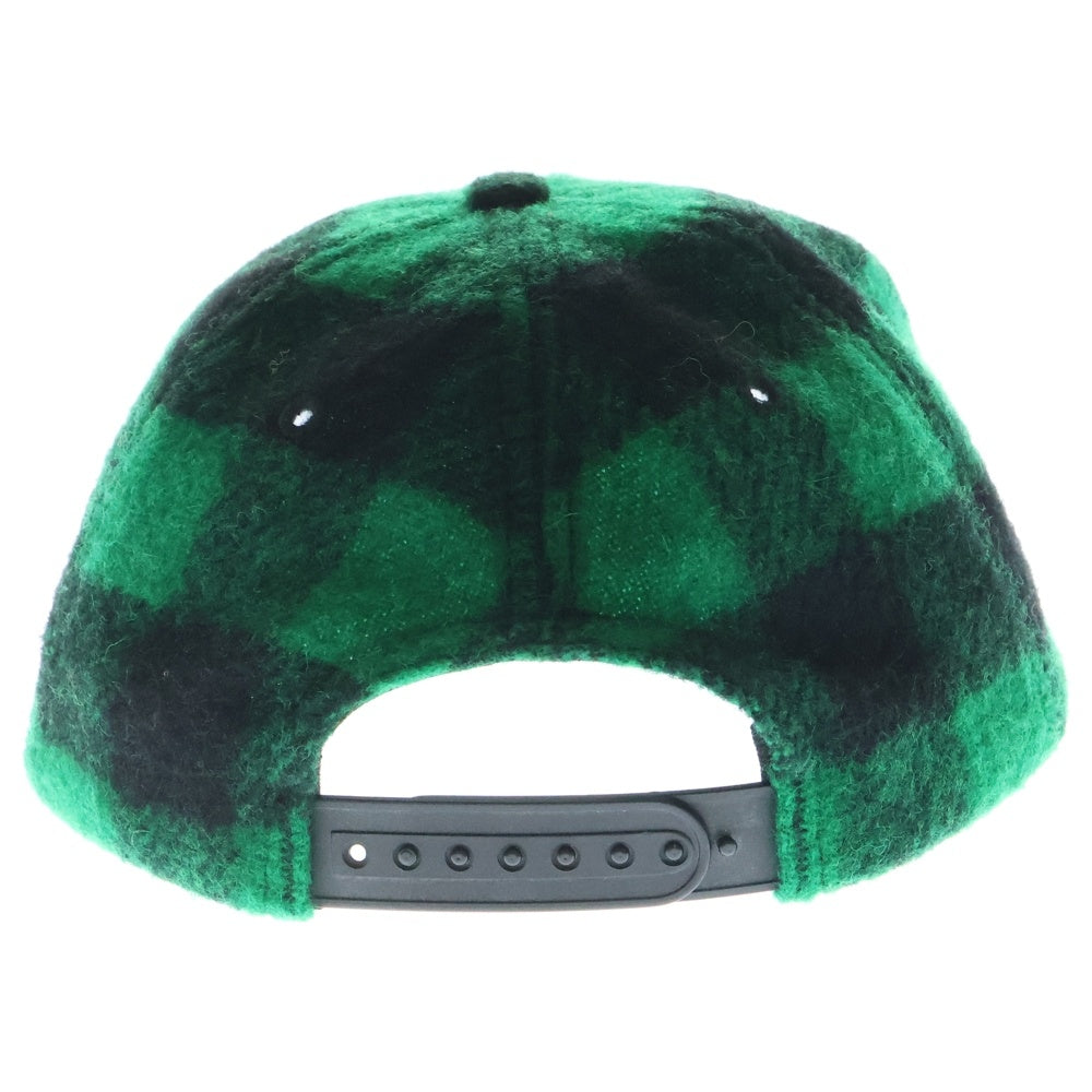 SUPREME(シュプリーム) 16AW Buffalo Plaid Wool Classic Logo Cap ヴァッファロー プラッド ウール クラシックロゴ キャップ ブラック/グリーン