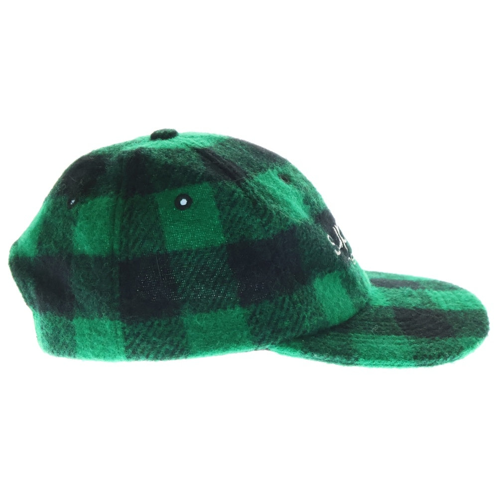 SUPREME(シュプリーム) 16AW Buffalo Plaid Wool Classic Logo Cap ヴァッファロー プラッド ウール クラシックロゴ キャップ ブラック/グリーン