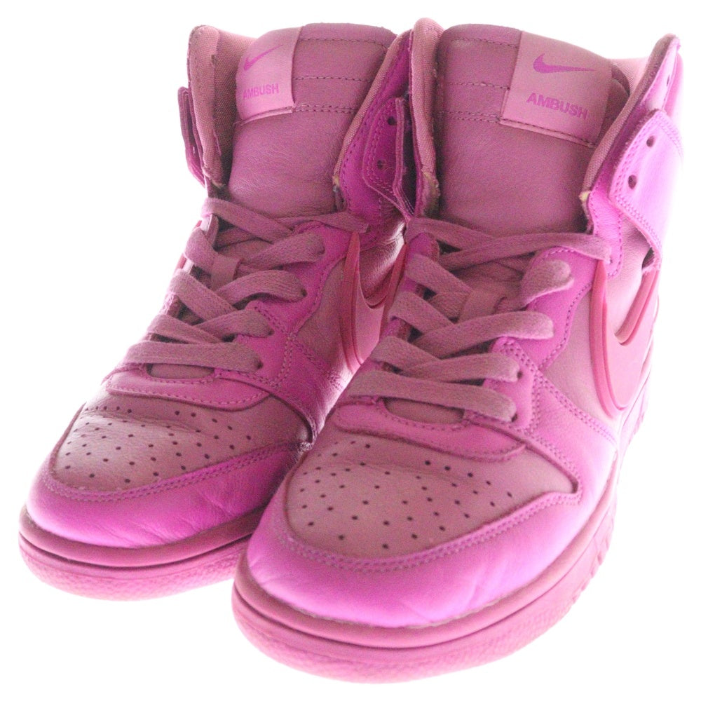 NIKE(ナイキ) ×AMBUSH DUNK HIGH PINK アンブッシュ ダンク ピンク ハイカットスニーカー ピンク レディース US6.5/24.5cm CU7544-600