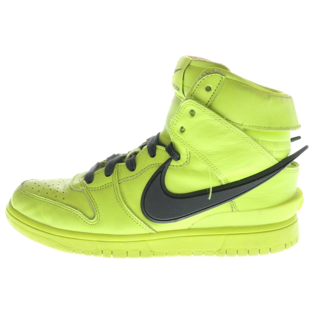 NIKE(ナイキ) ×AMBUSH DUNK HIGH FLASH LIME アンブッシュ ダンク フラッシュライム ハイカットスニーカー ネオングリーン レディース US6.5/24.5cm CU7544-300