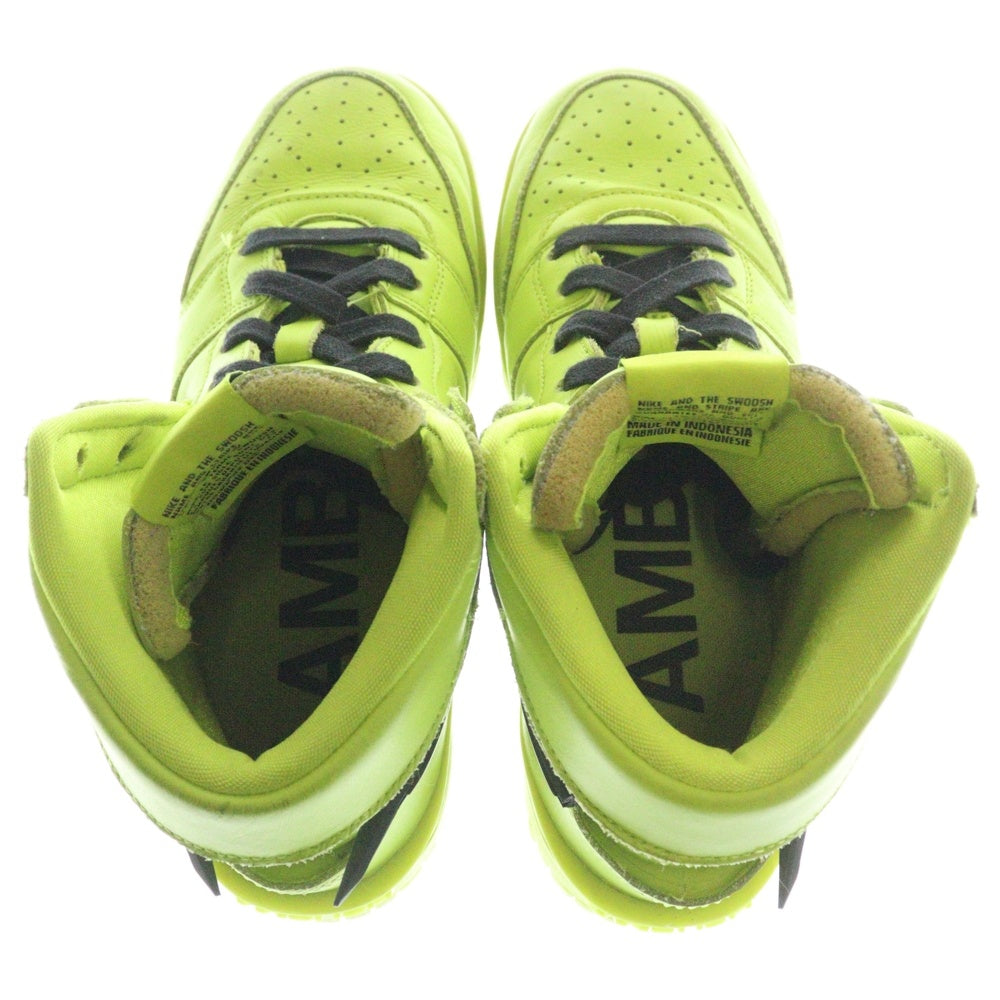 NIKE(ナイキ) ×AMBUSH DUNK HIGH FLASH LIME アンブッシュ ダンク フラッシュライム ハイカットスニーカー ネオングリーン レディース US6.5/24.5cm CU7544-300