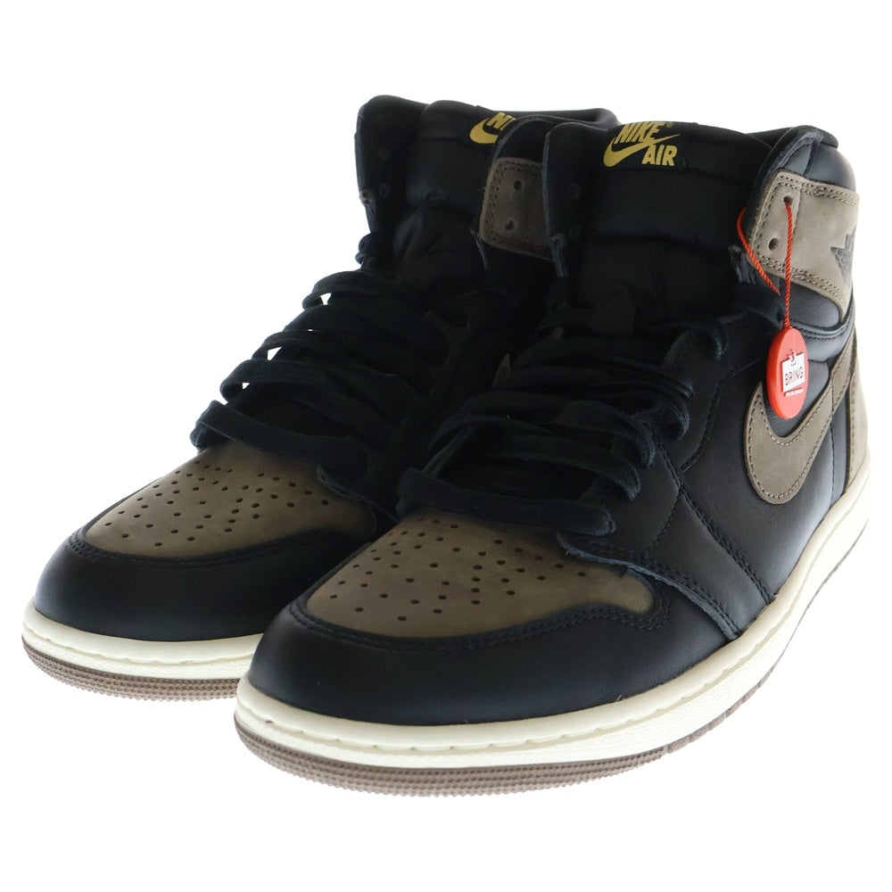 NIKE(ナイキ) AIR JORDAN 1 RETRO HIGH OG PALOMINO エア ジョーダン 1 レトロ オージー パロミノ ハイカットスニーカー ブラック/ブラウン US11.5/29.5cm DZ5485-020