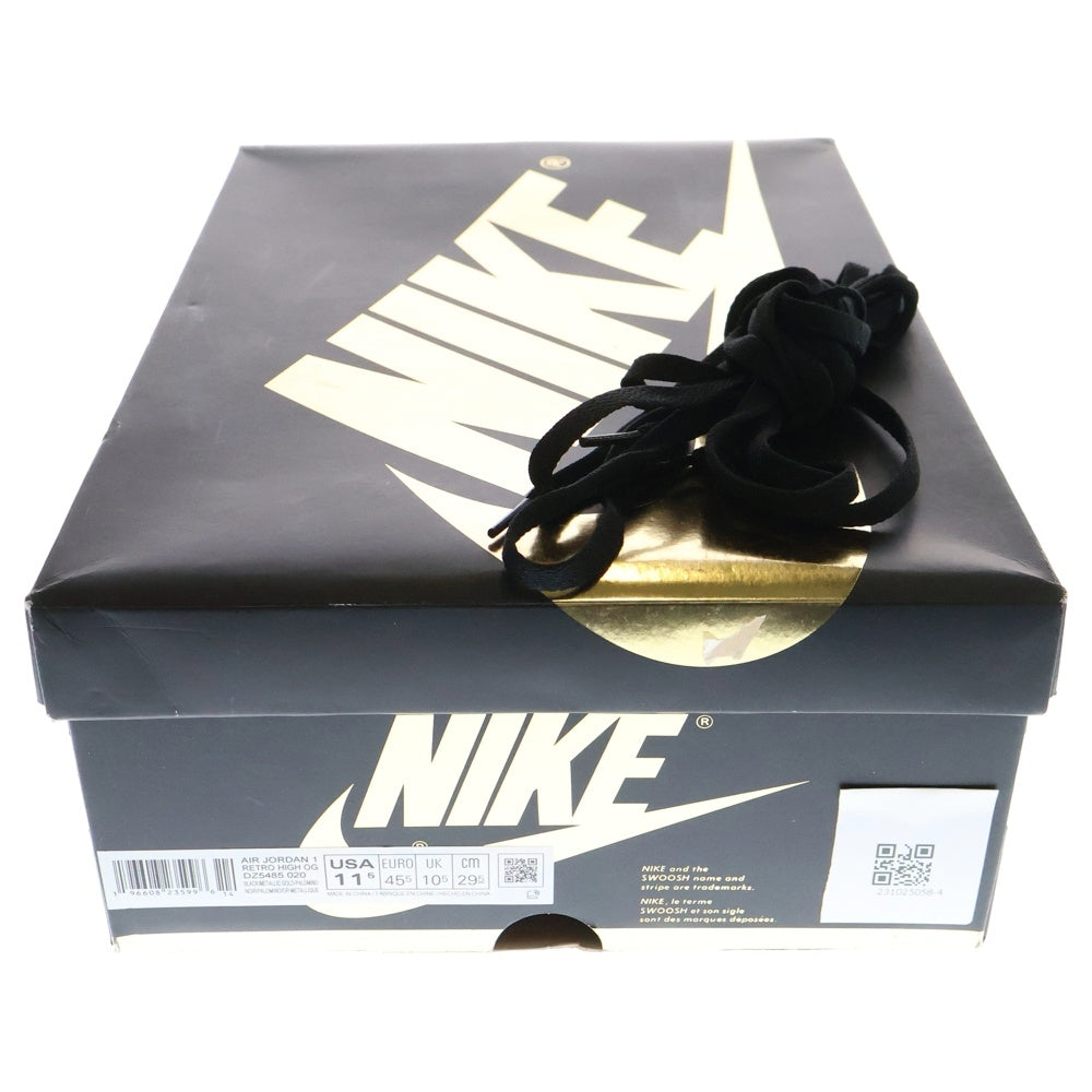 NIKE(ナイキ) AIR JORDAN 1 RETRO HIGH OG PALOMINO エア ジョーダン 1 レトロ オージー パロミノ ハイカットスニーカー ブラック/ブラウン US11.5/29.5cm DZ5485-020