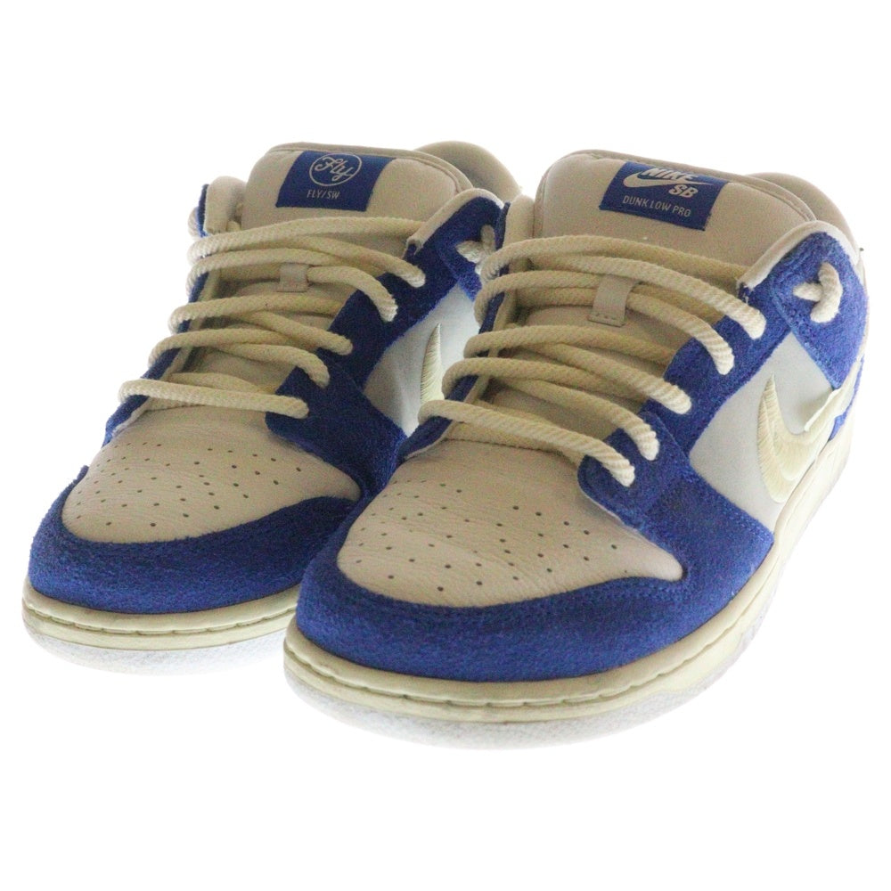 NIKE SB(ナイキエスビー) ×FLY STREETWEAR SB DUNK LOW GARDENIA フライ ストリートウェア エスビー ダンク ガーデニア ローカットスニーカー ブルー/ホワイト US11/29cm DQ5130-400