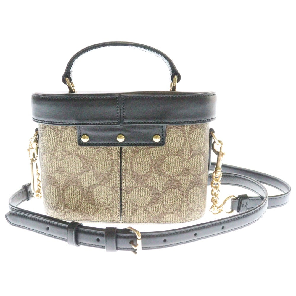 COACH(コーチ) KAY ターンロック 2WAY シグネチャー レザー ショルダーバッグ レディース ベージュ 78277