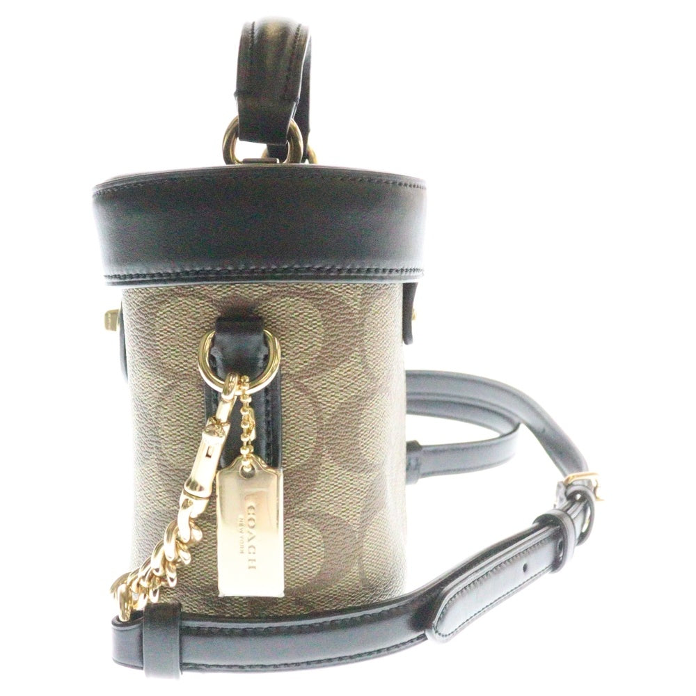 COACH(コーチ) KAY ターンロック 2WAY シグネチャー レザー ショルダーバッグ レディース ベージュ 78277