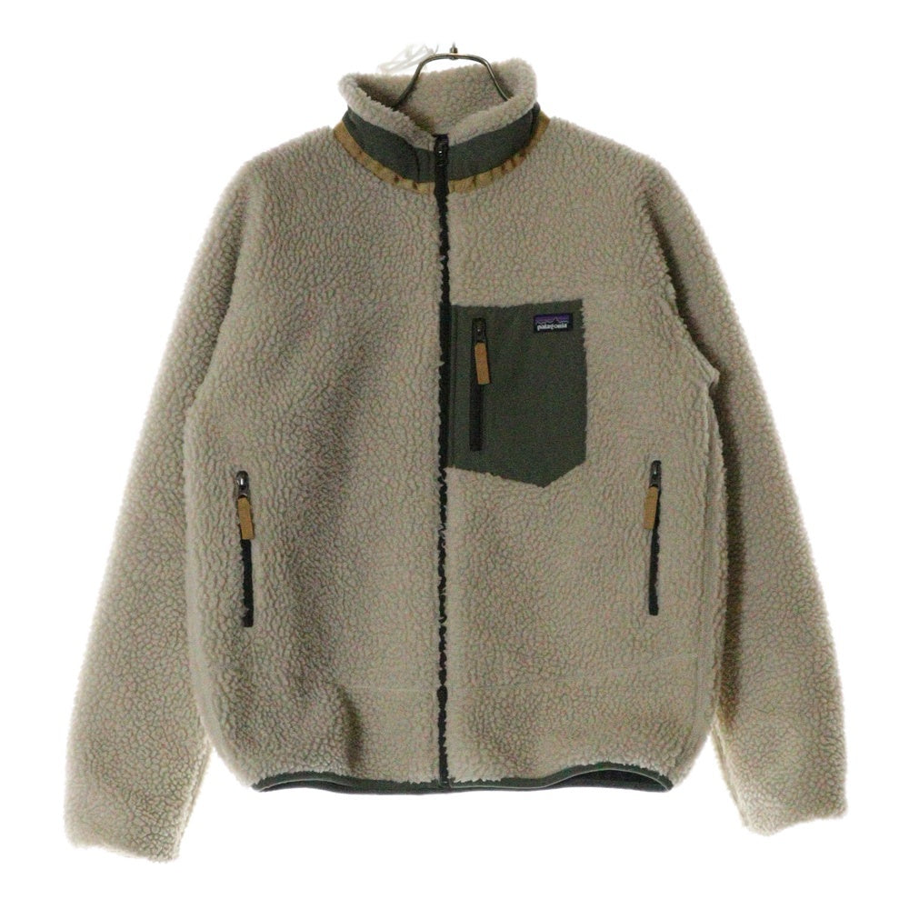 PATAGONIA(パタゴニア) 19AW レトロX ポリエステル ジップアップ ボア フリース ジャケット ベージュ レディース STY65625