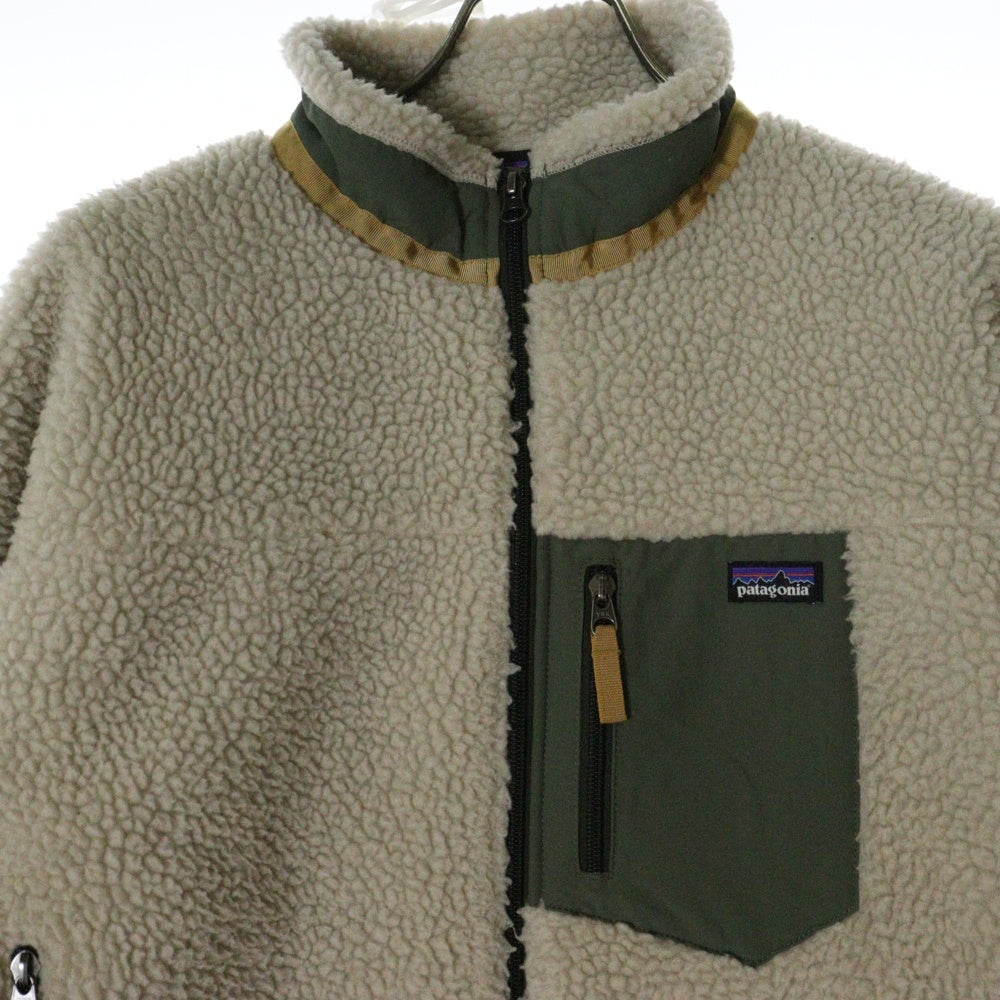 PATAGONIA(パタゴニア) 19AW レトロX ポリエステル ジップアップ ボア フリース ジャケット ベージュ レディース STY65625