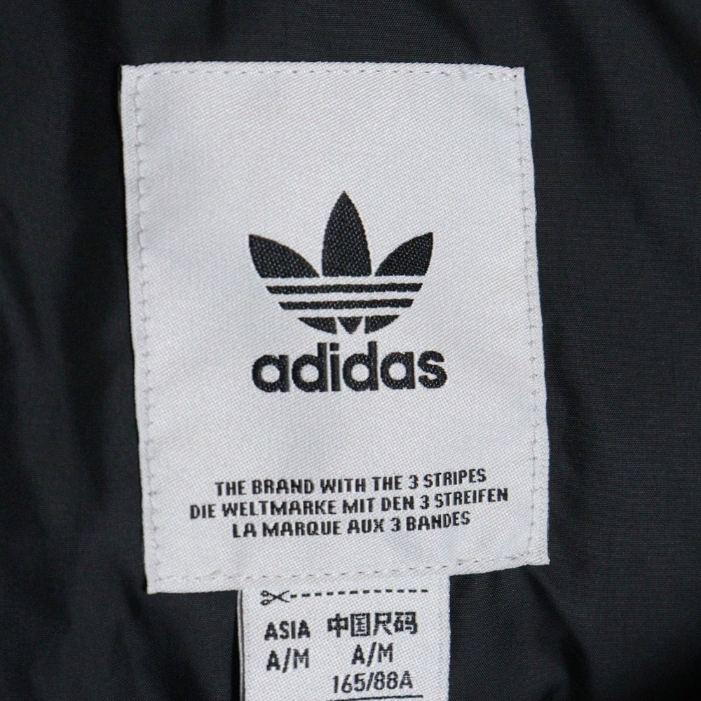 adidas(アディダス) REGEN クロップド パファー ジップアップ フーデッド ダウンジャケット ブラック レディース