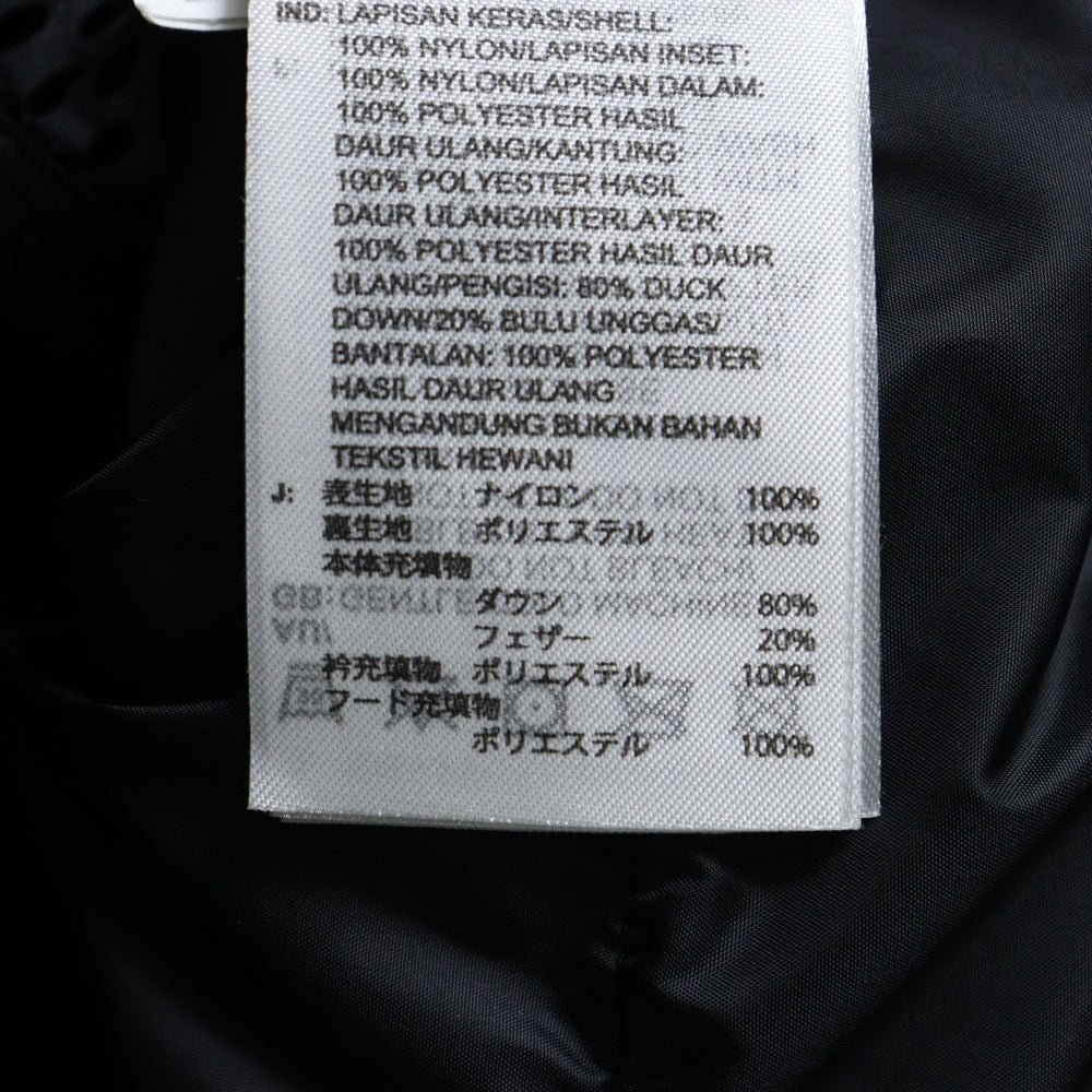 adidas(アディダス) REGEN クロップド パファー ジップアップ フーデッド ダウンジャケット ブラック レディース