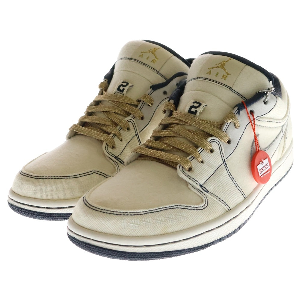 NIKE(ナイキ) 【観賞用 2010年製】AIR JORDAN 1 RETRO PHAT LOW CANVAS エア ジョーダン 1 レトロ ファット キャンバス ローカットスニーカー US8.5/26.5cm 395669-102