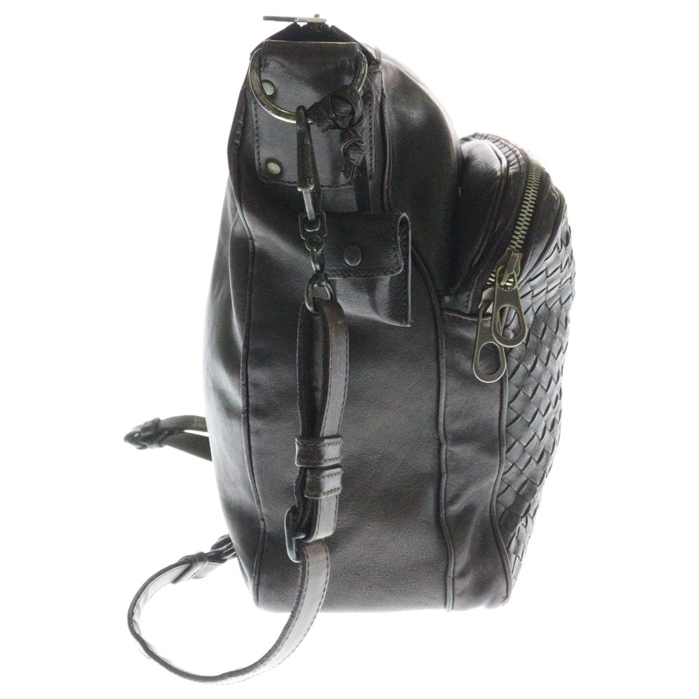 BOTTEGA VENETA(ボッテガヴェネタ) イントレチャート レザー ショルダーバッグ ブラウン 189225
