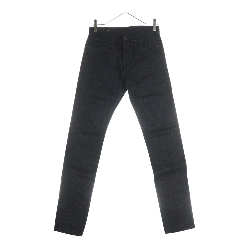 MINEDENIM(マインデニム) Standard Slim STR 5pocket USD スタンダード スリム 5ポケット ボタンフライ デニム スキニーパンツ ブラック FPKH101-90-282-0