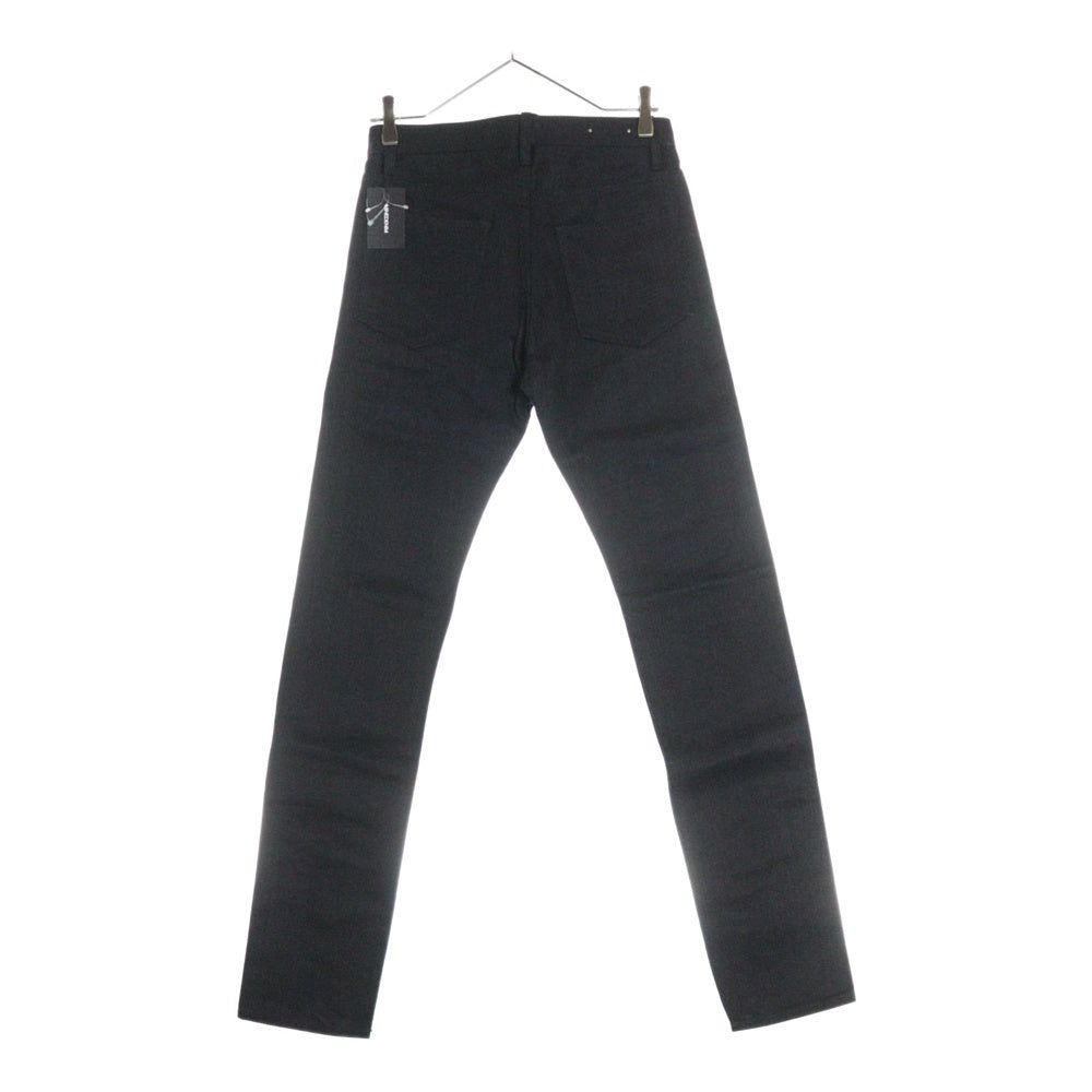 MINEDENIM(マインデニム) Standard Slim STR 5pocket USD スタンダード スリム 5ポケット ボタンフライ デニム スキニーパンツ ブラック FPKH101-90-282-0
