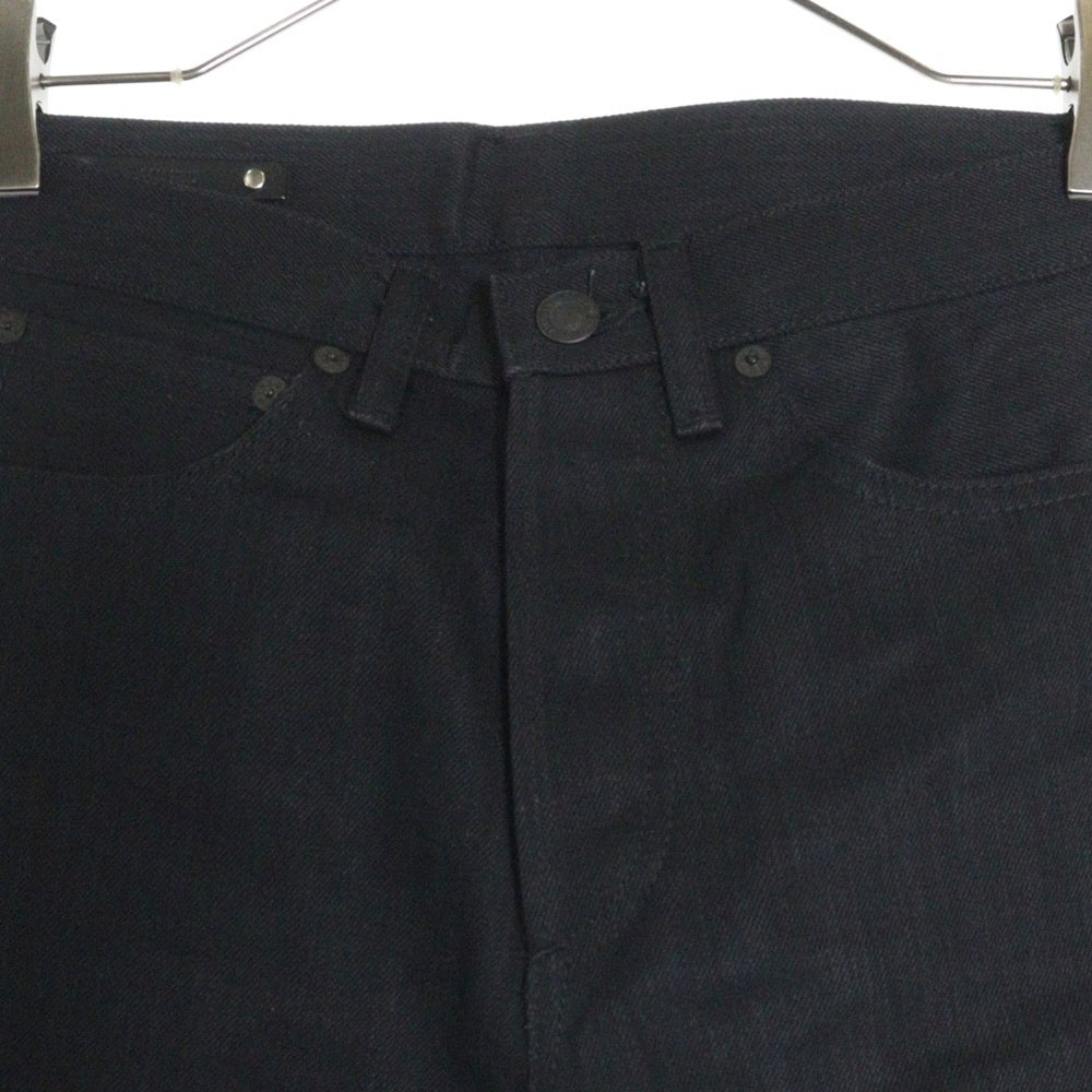 MINEDENIM(マインデニム) Standard Slim STR 5pocket USD スタンダード スリム 5ポケット ボタンフライ デニム スキニーパンツ ブラック FPKH101-90-282-0