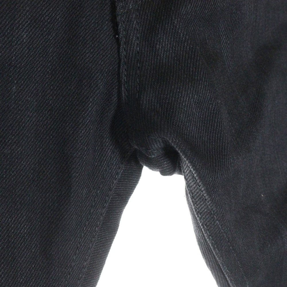 MINEDENIM(マインデニム) Standard Slim STR 5pocket USD スタンダード スリム 5ポケット ボタンフライ デニム スキニーパンツ ブラック FPKH101-90-282-0
