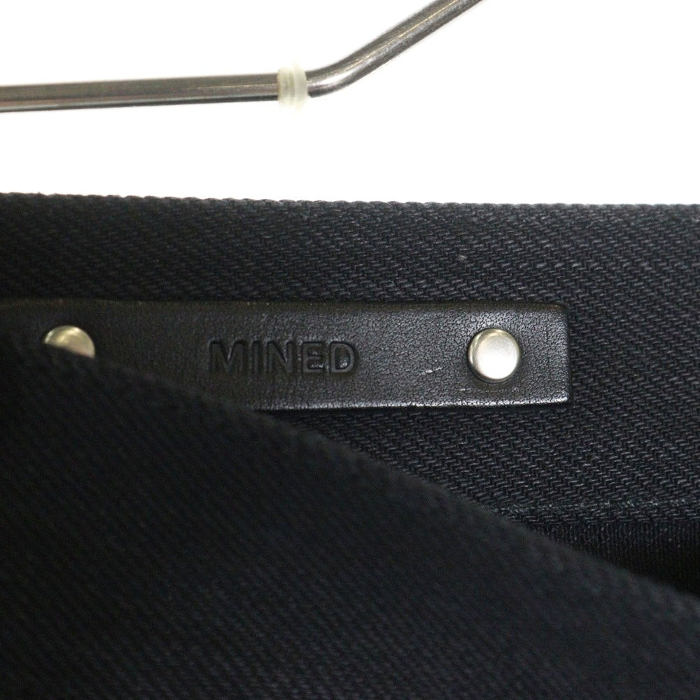 MINEDENIM(マインデニム) Standard Slim STR 5pocket USD スタンダード スリム 5ポケット ボタンフライ デニム スキニーパンツ ブラック FPKH101-90-282-0