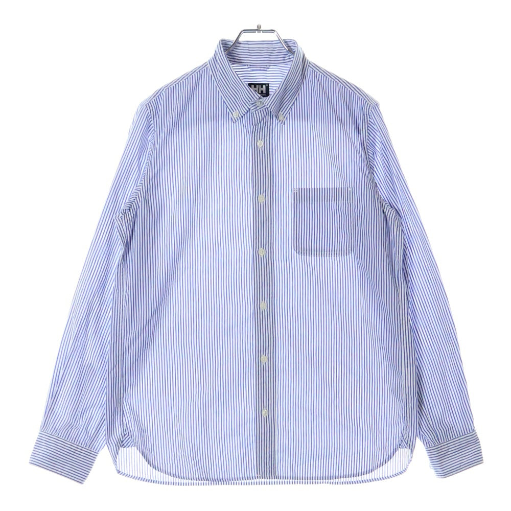 HELLY HANSEN(ヘリーハンセン) ストライプ柄 長袖ボタンダウンシャツ ブルー HZ41701