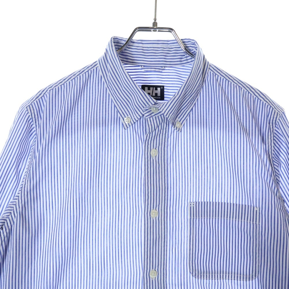 HELLY HANSEN(ヘリーハンセン) ストライプ柄 長袖ボタンダウンシャツ ブルー HZ41701