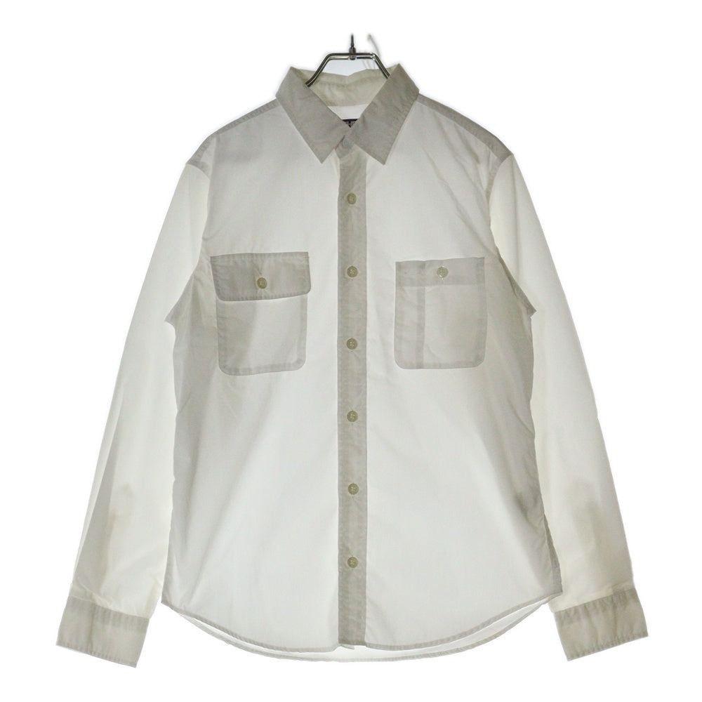 THE NORTH FACE PURPLE LABEL(ノースフェイスパープルレーベル) STRETCH BROAD SHIRT ストレッチボードシャツ 長袖ボタンダウンシャツ ホワイト NT3450N