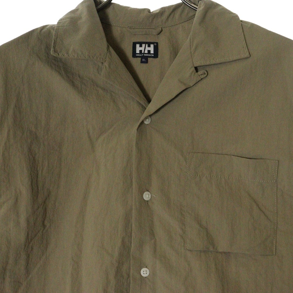 HELLY HANSEN(ヘリーハンセン) S/S BASK SHIRTS バスクシャツ 半袖ナイロンオープンカラーシャツ レディース ベージュ HOE42302