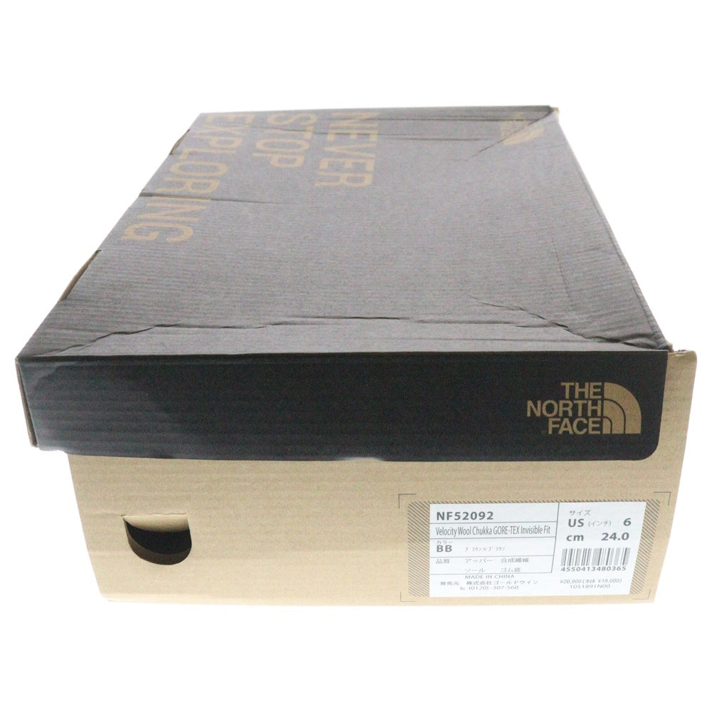 THE NORTH FACE(ザノースフェイス) VELOCITY WOOL CHUKKA GORE-TEX ベロシティ ウールチャッカブーツ ゴアテックス レディース ブラウン US6/24cm NF52092